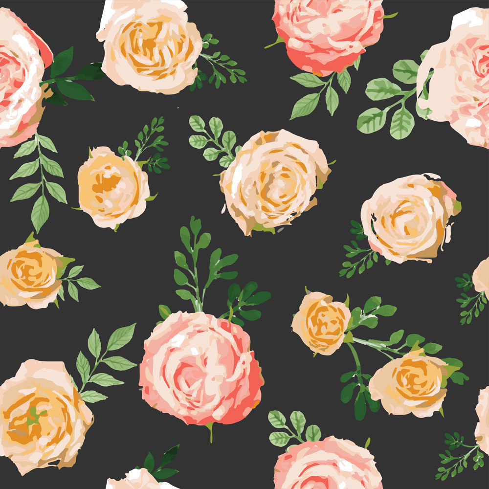Pattern personalizzato con rose