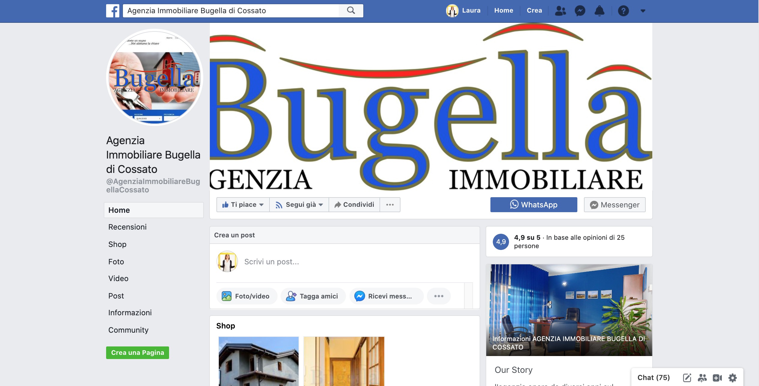 Facebook per agenzie immobiliari - Bugella