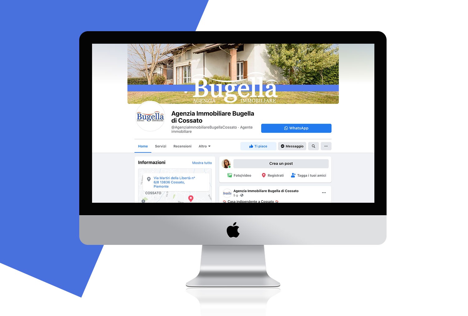 Facebook per agenzie immobiliari - Pagina Bugella